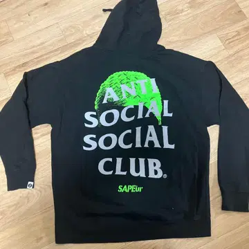 사풀 ANTI SOCIAL SOCIAL CLUB 후드티 블랙