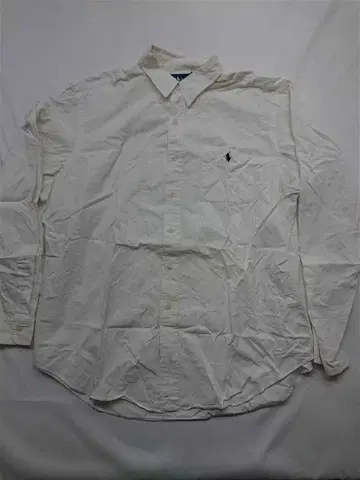 랄프 로렌 클래식 핏 긴팔 셔츠 XL 화이트 남성용