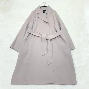 [ 새상품급 ] N.O.R.C 울 리버 가운 코트 핑크 베이지 S 사이즈