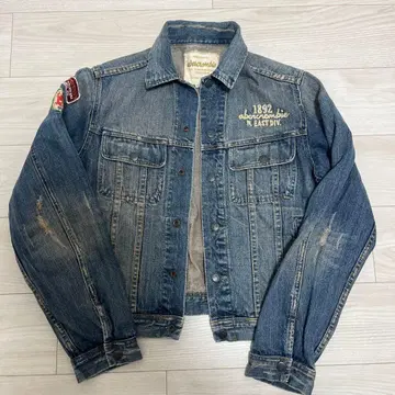 아바크롬비 데님 자켓 L 남성용 빈티지 가공