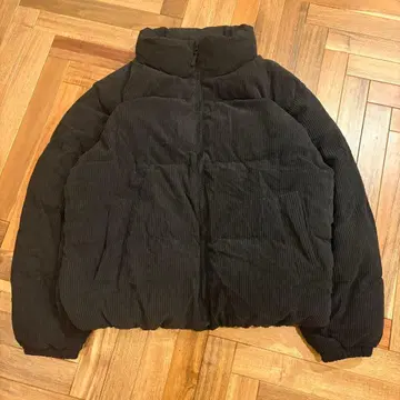 GU 히트 패디드 코듀로이 블루종 쇼트 기장 Y2K UNIQLO 블랙 M