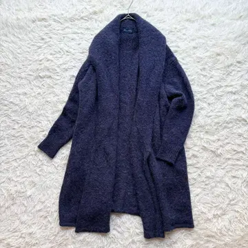 새상품급 FRAMeWORK 알파카 니트 롱 가디건 네이비