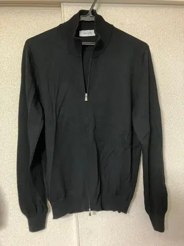 그랑사쏘 집업 니트 블루종