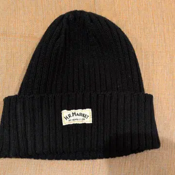 H.R. MARKET 블랙 니트 모자