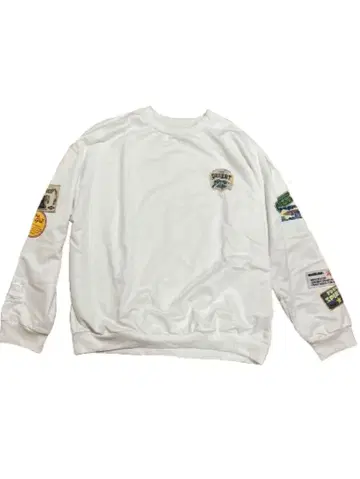 화이트 패치 트레이닝복 XXL