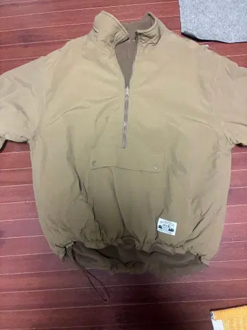 나일론 플리스 하프 지퍼 자켓