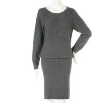 PINKY & DIANE 그레이 니트 원피스