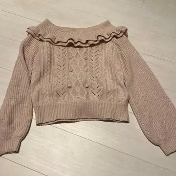 LIZLISA 오프숄더 니트 상의