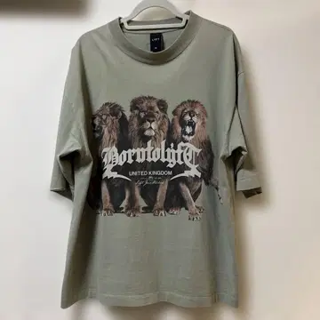 LYFT 라이온 프린트 T셔츠 M 사이즈