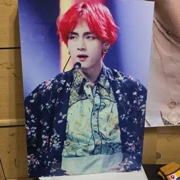 BTS 태태 마스터 액자 A3