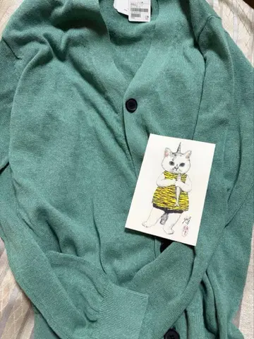 유나이티드 애로우즈 미사용 새상품 택 포함 가디건 히구치 유코 엽서