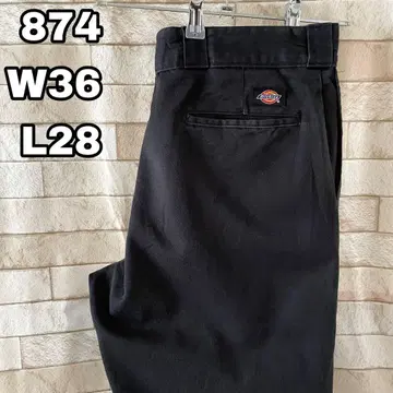 디키즈 워크 팬츠 874 자수 블랙 36 x 28