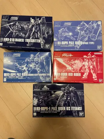 HG 페일 라이더 세트 5점과 덤으로 나하트