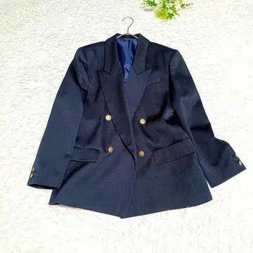 네이비/더블/자켓/9호/M~L 상당/네이비/쇼와 레트로/골드 계열 단추