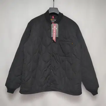 알파인더스트리 퀼팅 자켓 봄버 자켓 블랙 XL