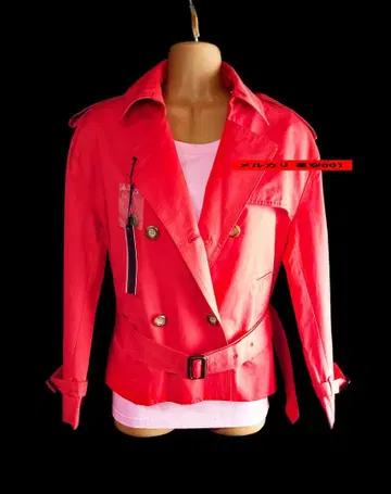 새상품 la vie de Leory 빨간색 숏 코트 라비듀레오리 M