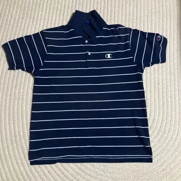 Champion 네이비 스트라이프 피케 셔츠 L