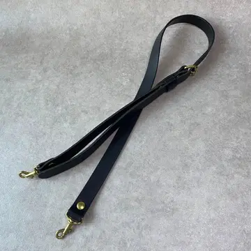 HERZ 헬츠 가죽 숄더 스트랩 블랙