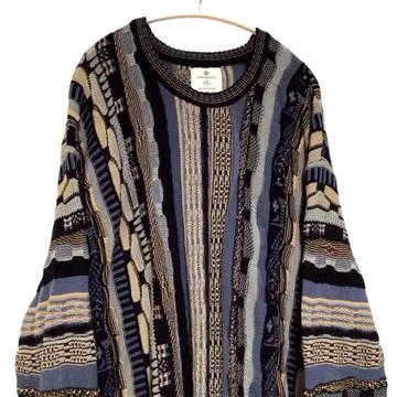 US 구제 의류 3D 니트 스웨터 멀티 2XL 오버 사이즈