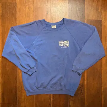 USA 제조 80년대 헤인즈 빈티지 맨투맨 파랑 택