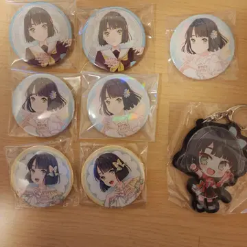 하스노소라 3rd 5th 긴코 캔뱃지 러버 키링 세트