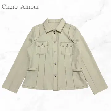 웨스턴 셔츠 아이보리 긴팔 여성용 M 캐주얼 구제 의류 내추럴