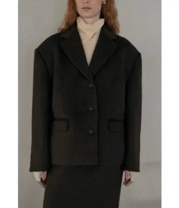 다크 브라운 테일러드 자켓