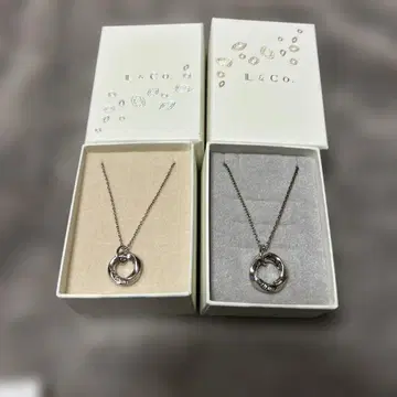 L&CO. 목걸이 2개 세트 페어 목걸이