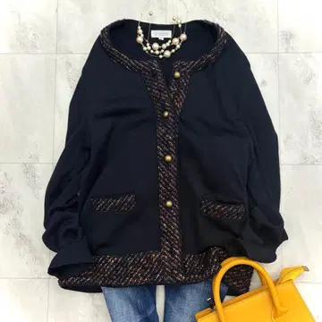 매킨토시 필로소피 가디건 금장 버튼