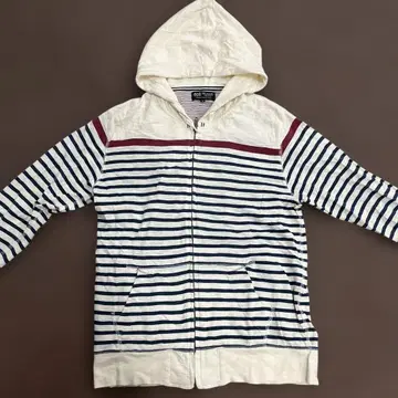 구제 의류 보더 지퍼 후드티