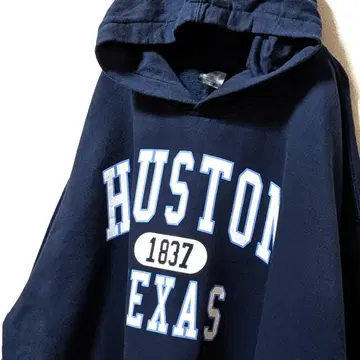 포인트 휴스턴 텍사스 맨투맨 후드티 네이비 네이비 컬러 2XL 구제 의류