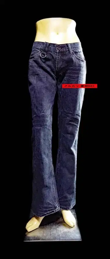MIDAS 블랙 히게 가공 데님 팬츠 미다스 청바지 블랙 M 청바지