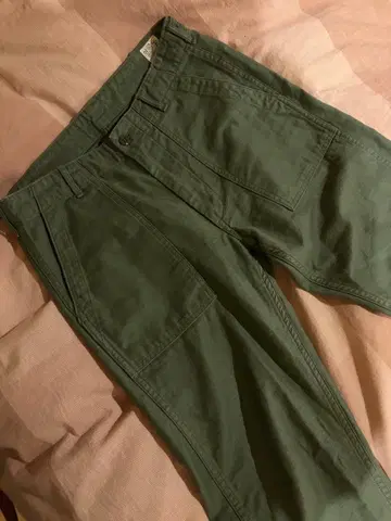 [컨디션 최상] Orslow 슬림핏 베이커 팬츠 OD M / Bshop