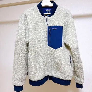 patagonia 플리스 자켓 크림색