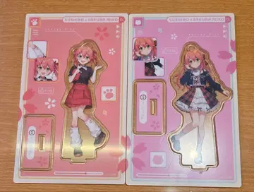 스시로 콜라보 한정판 아크릴 스탠드 사쿠라 미코 미코치 2개 세트