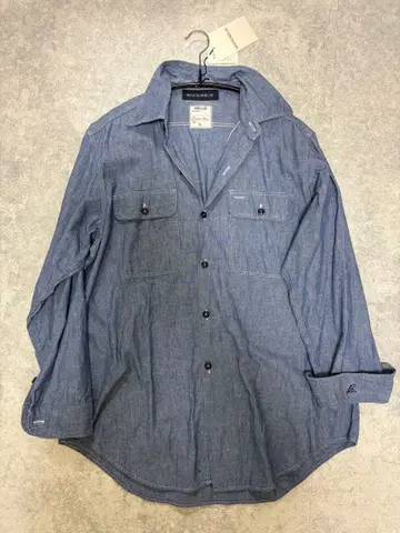 MADISONBLUE 데님 블루 긴팔 셔츠