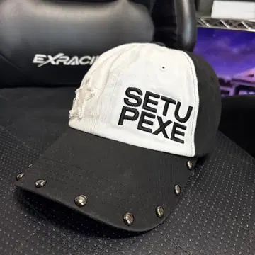 SETUP-EXE STUDDED LOGO BALL CAP 캡