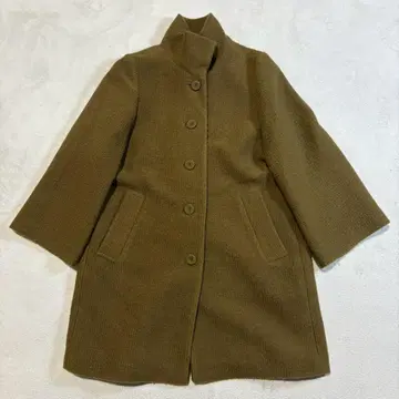 어반 리서치 스탠드 카라 롱 코트 브라운 계열 프리 사이즈