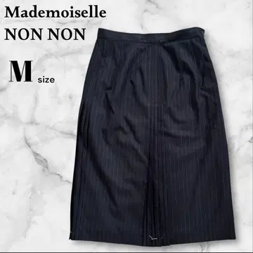 미사용 마드모아젤 논논 PAPAS 무릎 기장 타이트 스커트 울 M