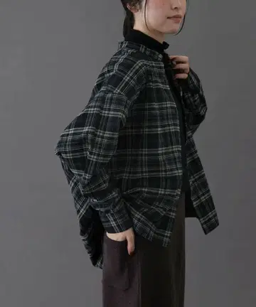 FORK&SPOON 브러쉬드 체크 셔츠