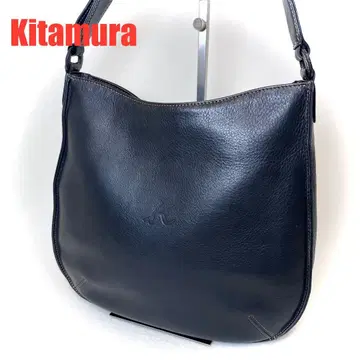 키타무라 숄더백 토트백 블랙 가죽