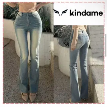 카인다미 골반 볼륨 업 슬림 워시 데님