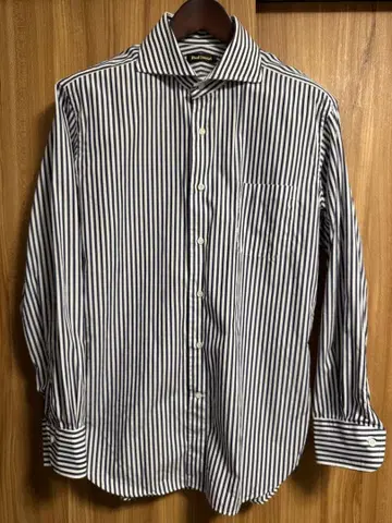 폴 스튜어트 스트라이프 셔츠 호리즌탈 칼라