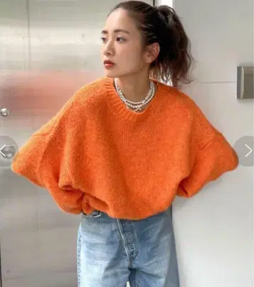 Ungrid 오렌지 니트 스웨터 새상품 택 포함
