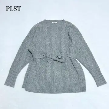 플라스테 플라스테 울 혼방 케이블 허리 벨트 니트(M) 울 혼방 슬릿