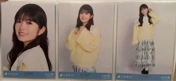 노기자카46 브로마이드 오가와 아야 3종 컴프 카라 부착 코디