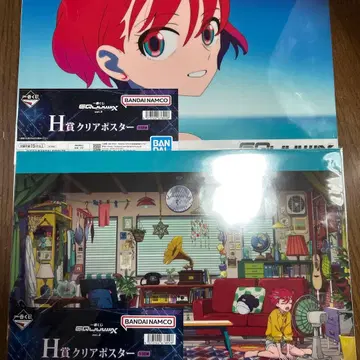 건담 지크 액스 제일복권 H상 클리어 포스터 2종