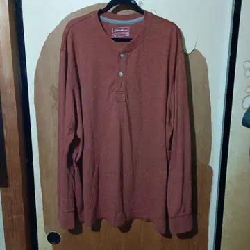 Eddie Bauer 긴팔 티셔츠 브라운 빅 사이즈