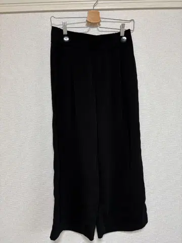 ZARA 블랙 가우초 팬츠 허리밴딩