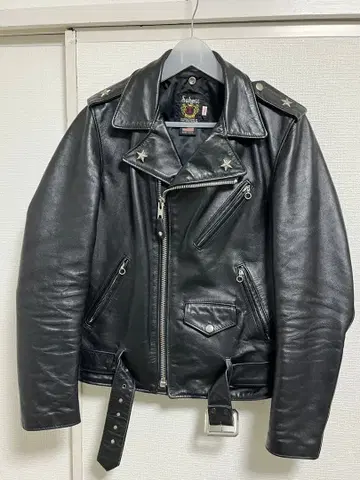 별주품 Schott x BEAM 콜라보 더블 라이더 자켓